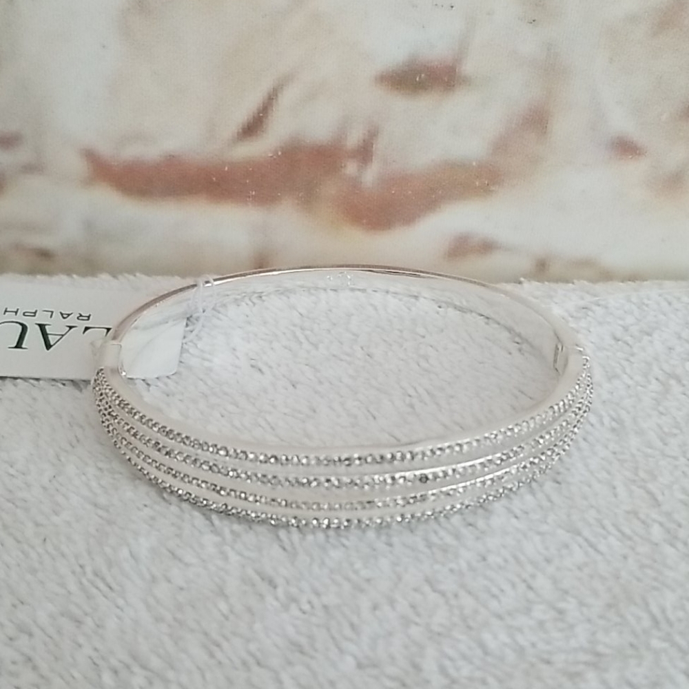 New Ralph Lauren Pavé Multi-Row Bangle Bracelet